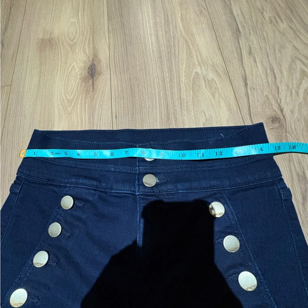 Express Navy Bell Flare Super High Rise size 6 - Picture 5 of 7